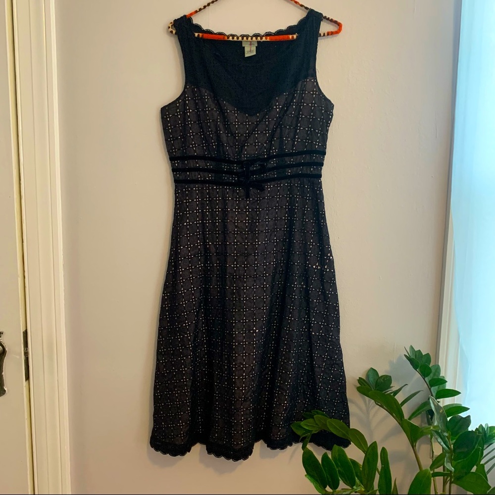 Odille Anthropologie Lace Cotton Dress size 6
